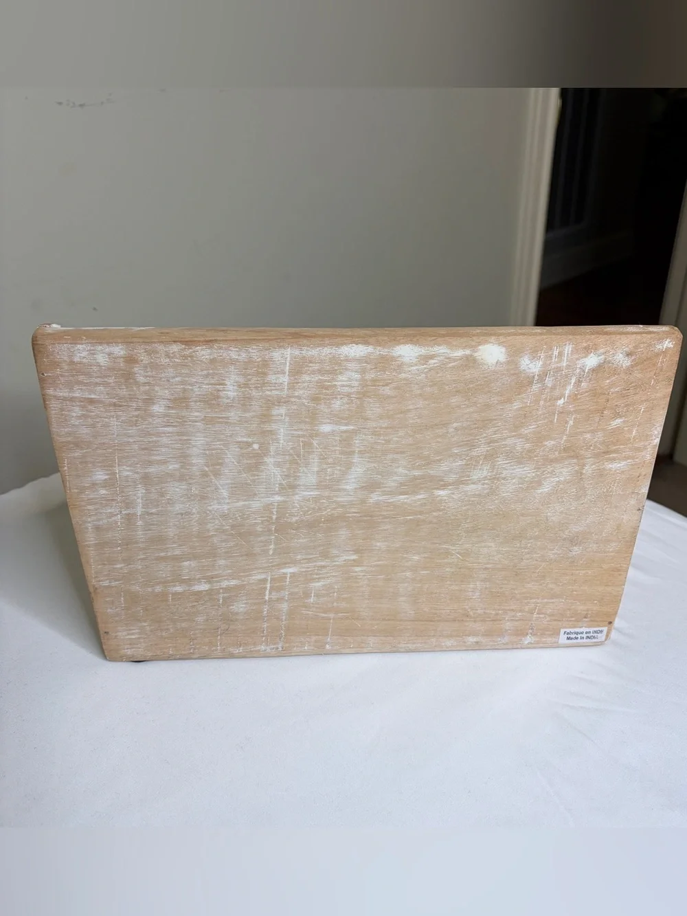 Wooden Rustic Mail & Desk Organizer - Beige White